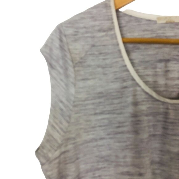 prAna Women's Everett Top Sz Medium Soft Spun Short Sleeve Gray Athleisure - Picture 5 of 7